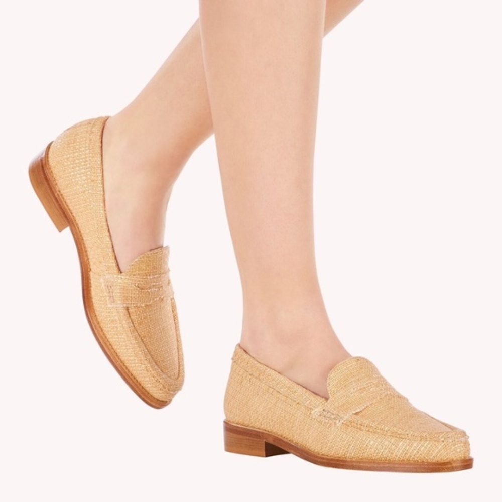 RARE✨MR by Man Repeller Raffia Woven Loafer Flats